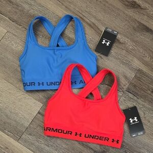 NWT: Bundle Blue And Red Under Armour Sports Bra